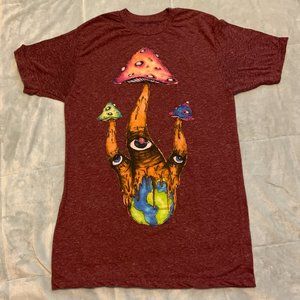 Small Earthbound Tee with Psychedelic Art